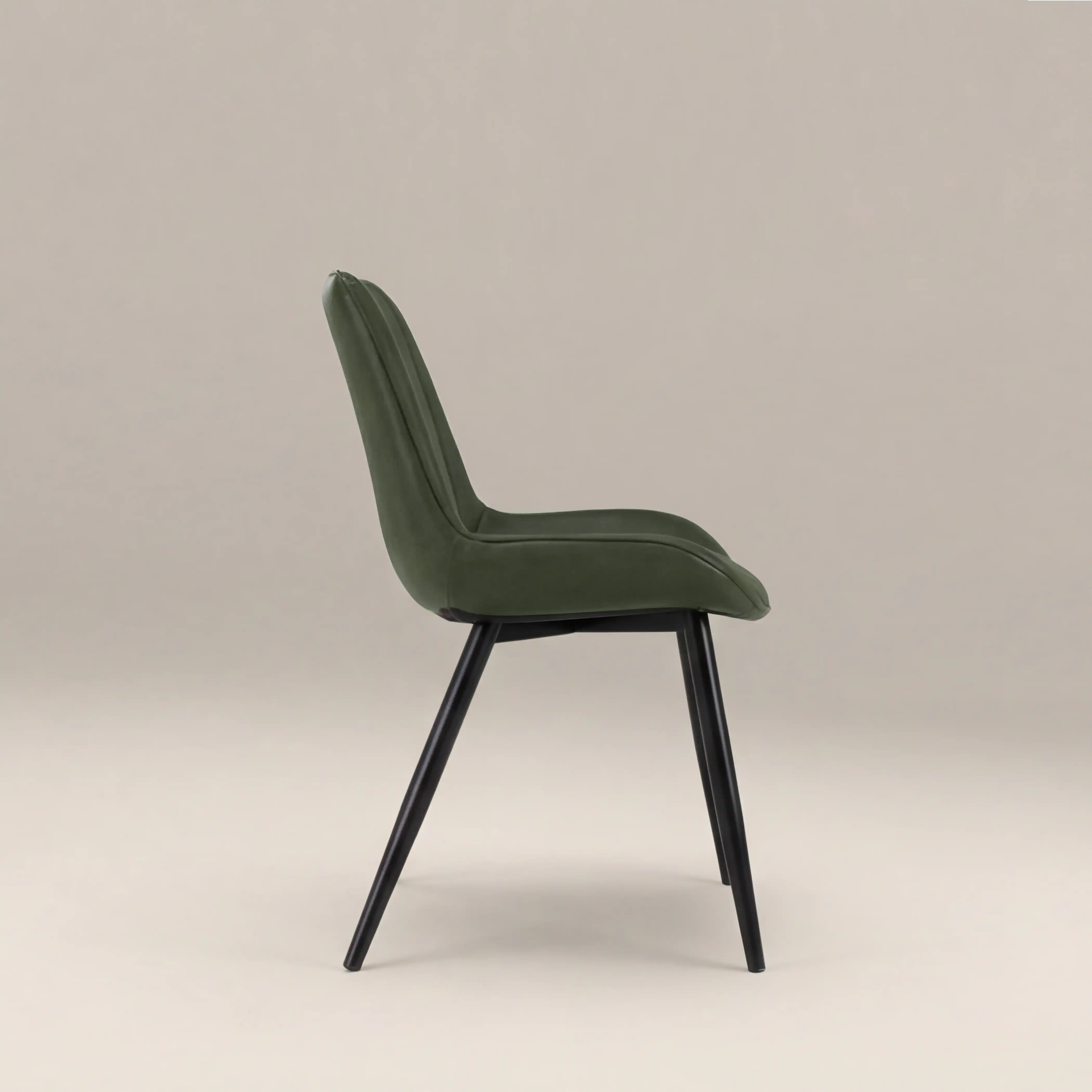 Taylor Dining Chair | Vintage Green Faux Leather - Image 4