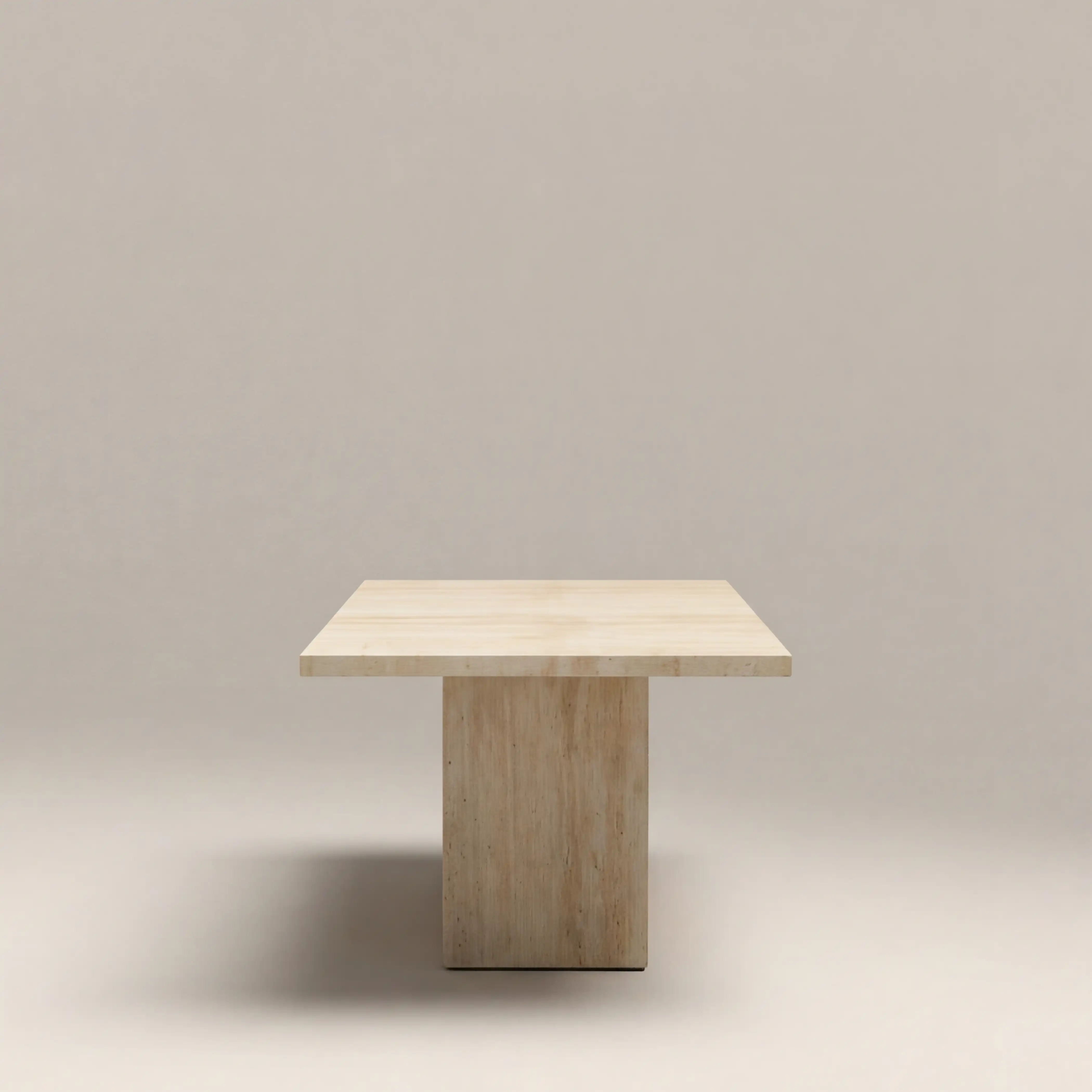 Toulouse 6 Seat Rectangle Dining Table | Natural Travertine - Image 4