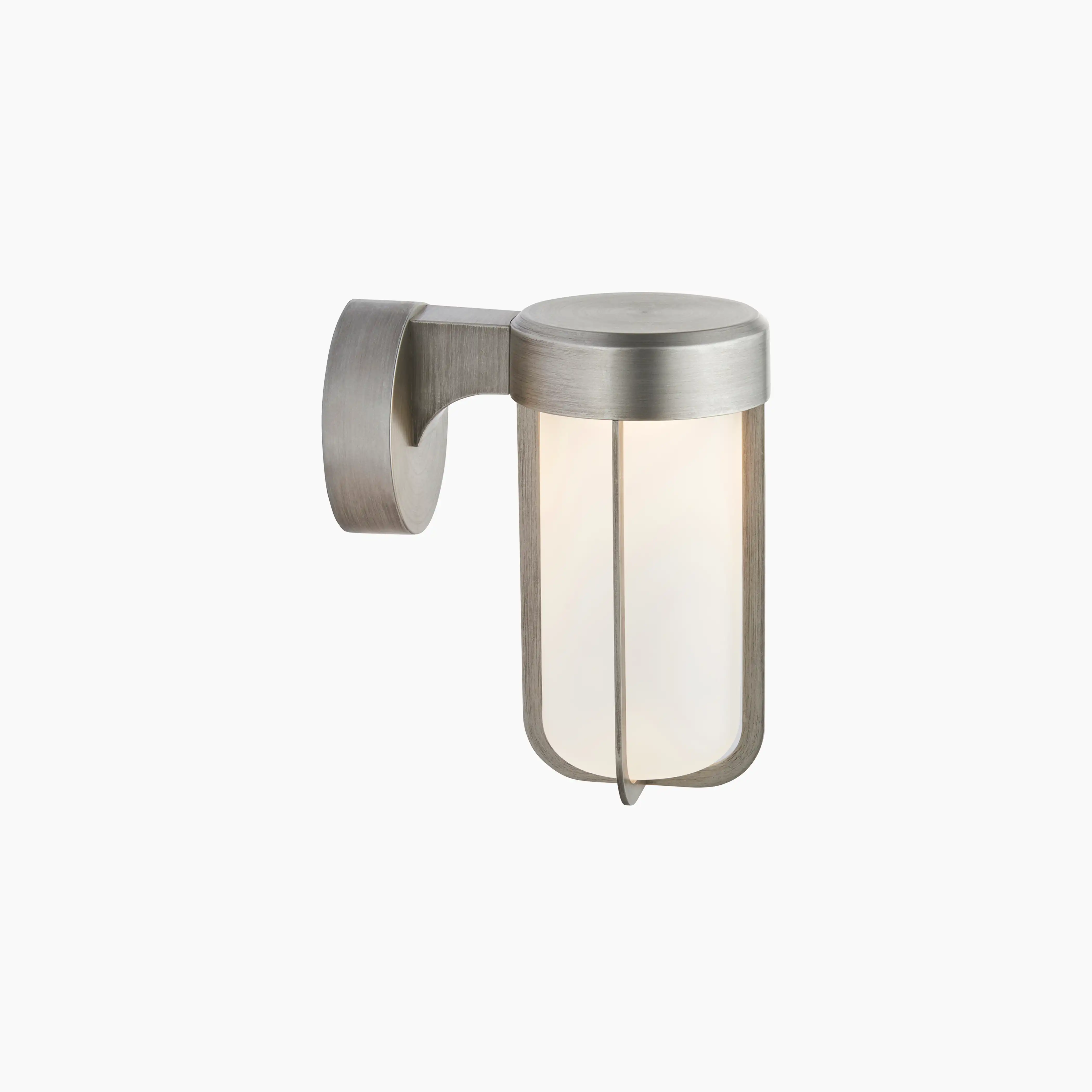 Truro Outdoor Wall Light | Frosted Glass & Brushed Chrome - Image 6