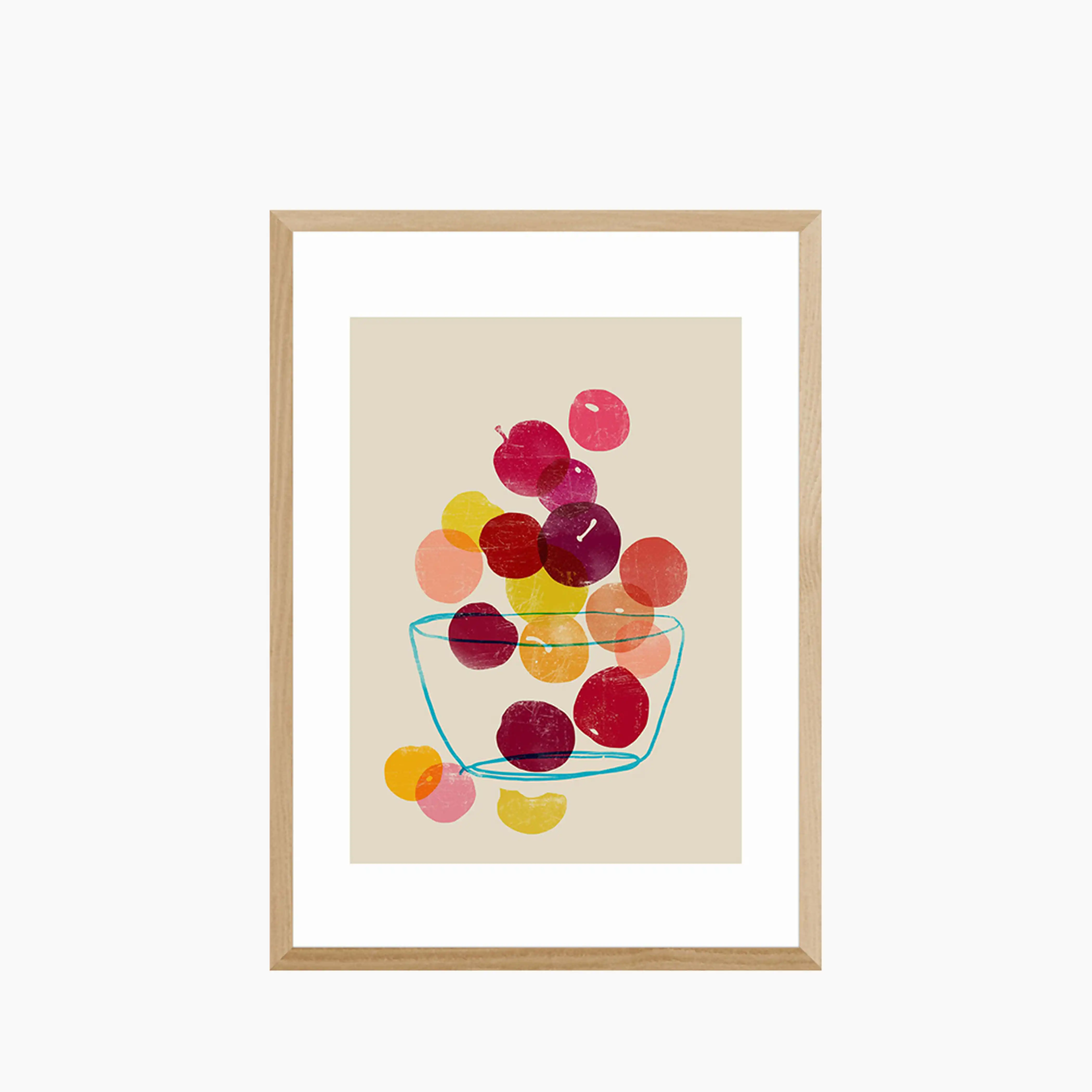 Tumbling Plums Graphic Print - Image 3