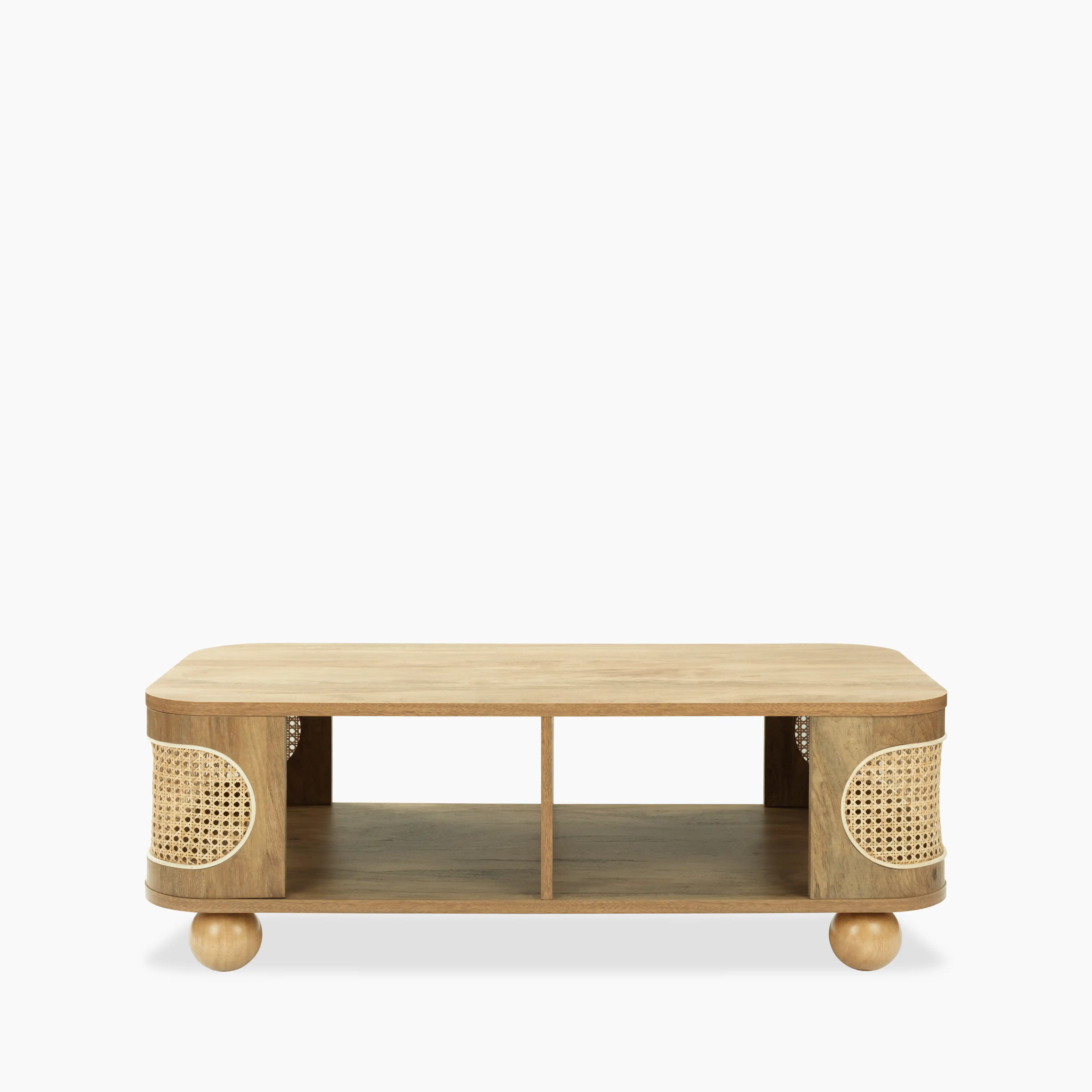 Una Rectangle Wooden Coffee Table | Oak & Cane - Image 4
