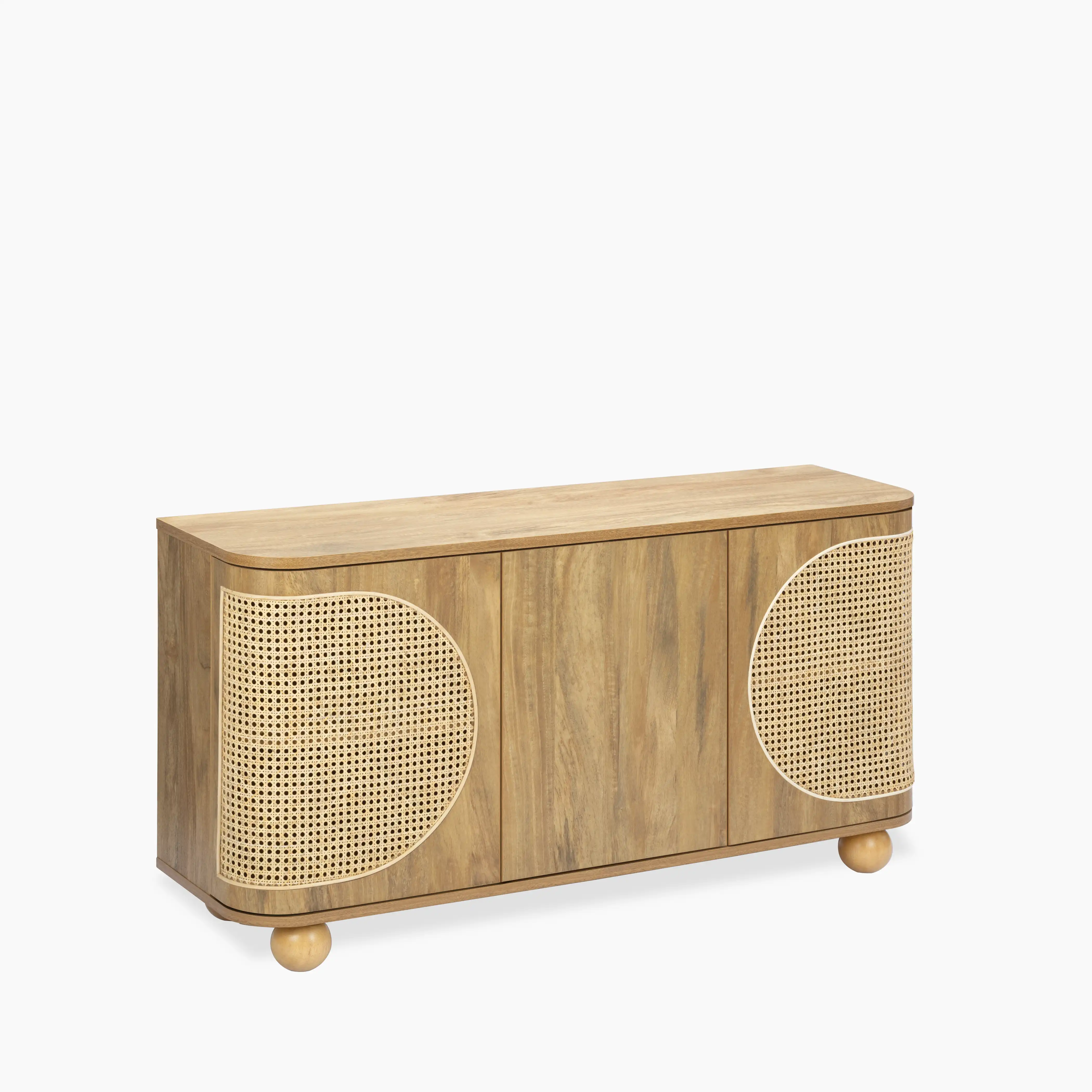 Una Wooden Large Sideboard | Oak & Cane - Image 3