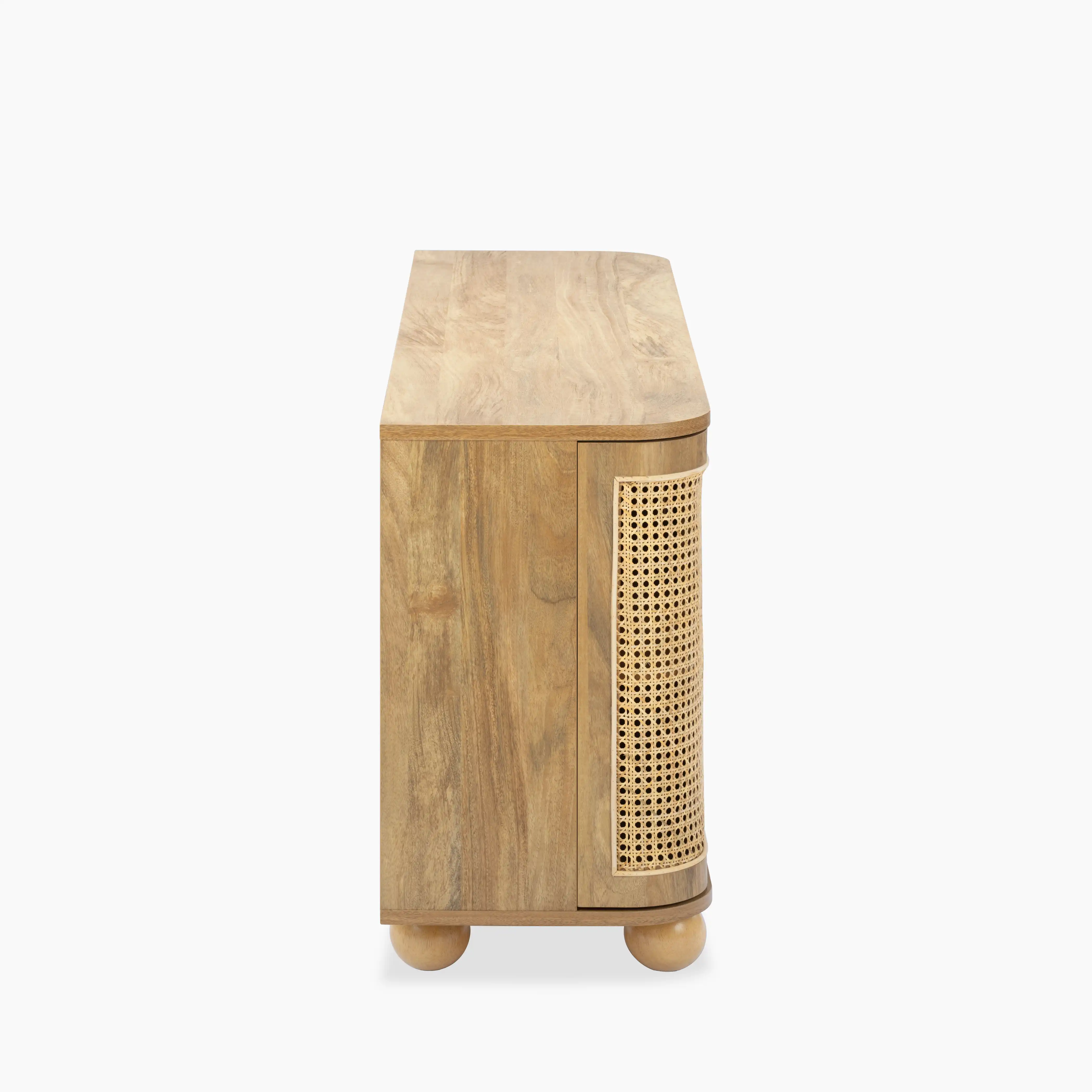 Una Wooden Large Sideboard | Oak & Cane - Image 5