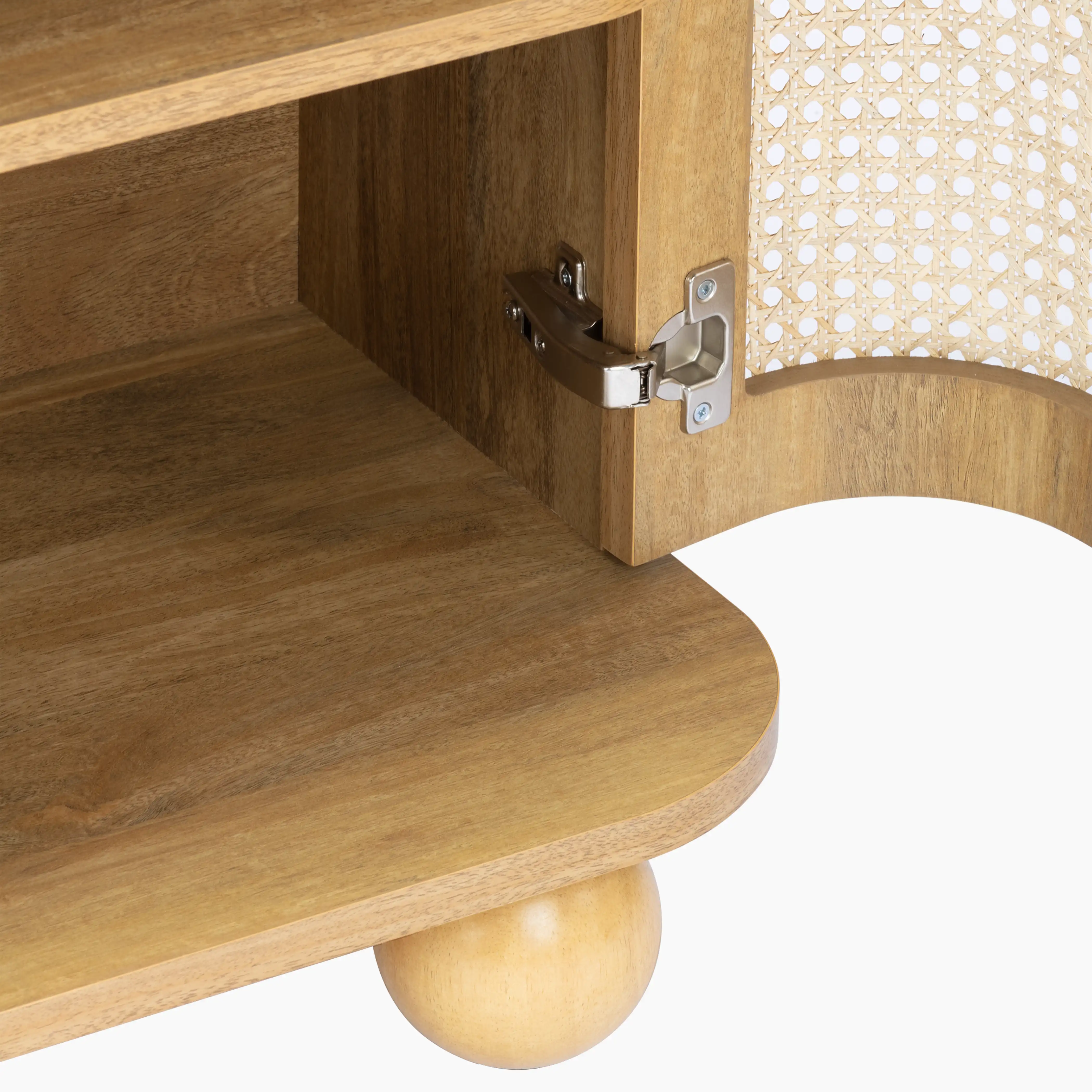 Una Wooden Large Sideboard | Oak & Cane - Image 6