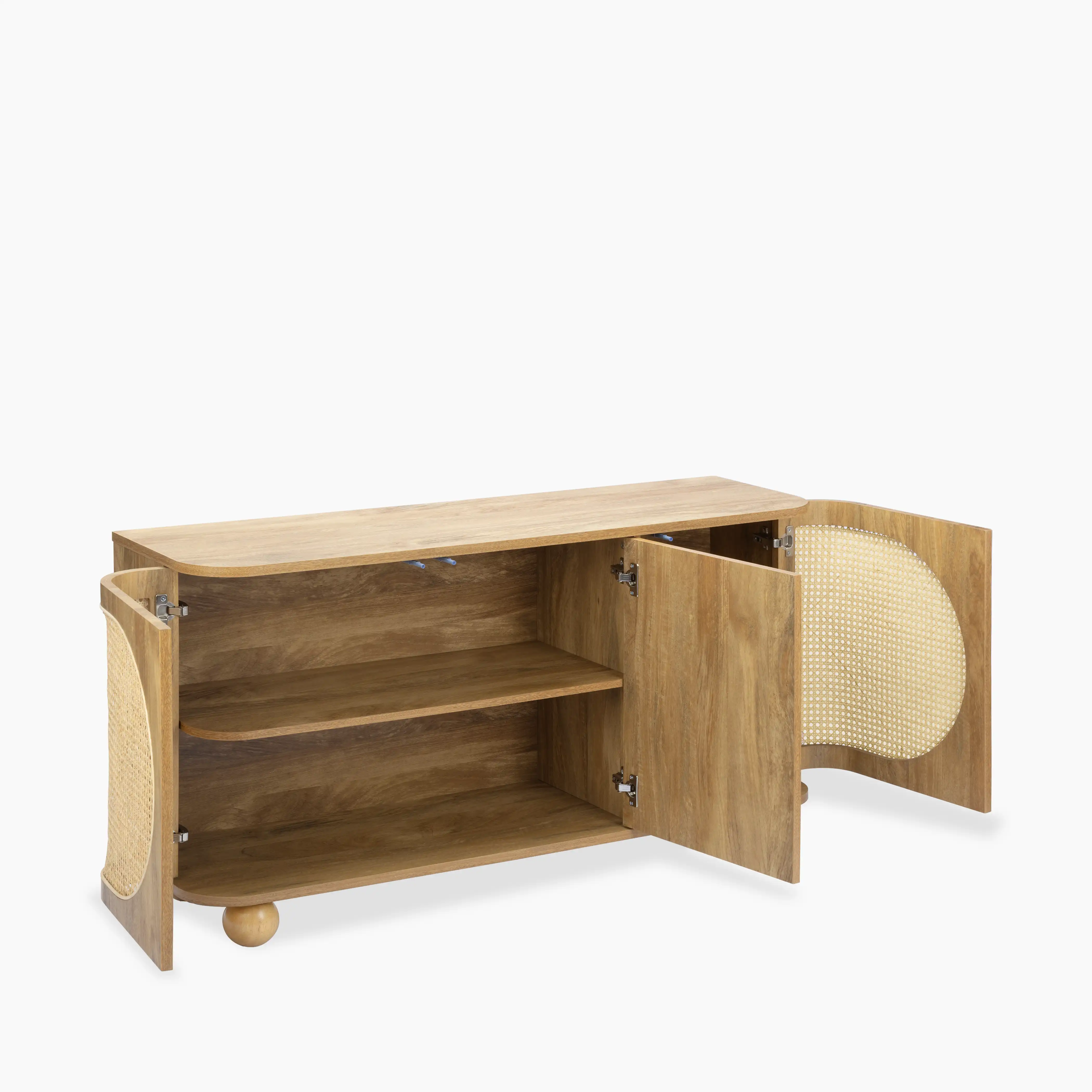 Una Wooden Large Sideboard | Oak & Cane - Image 7