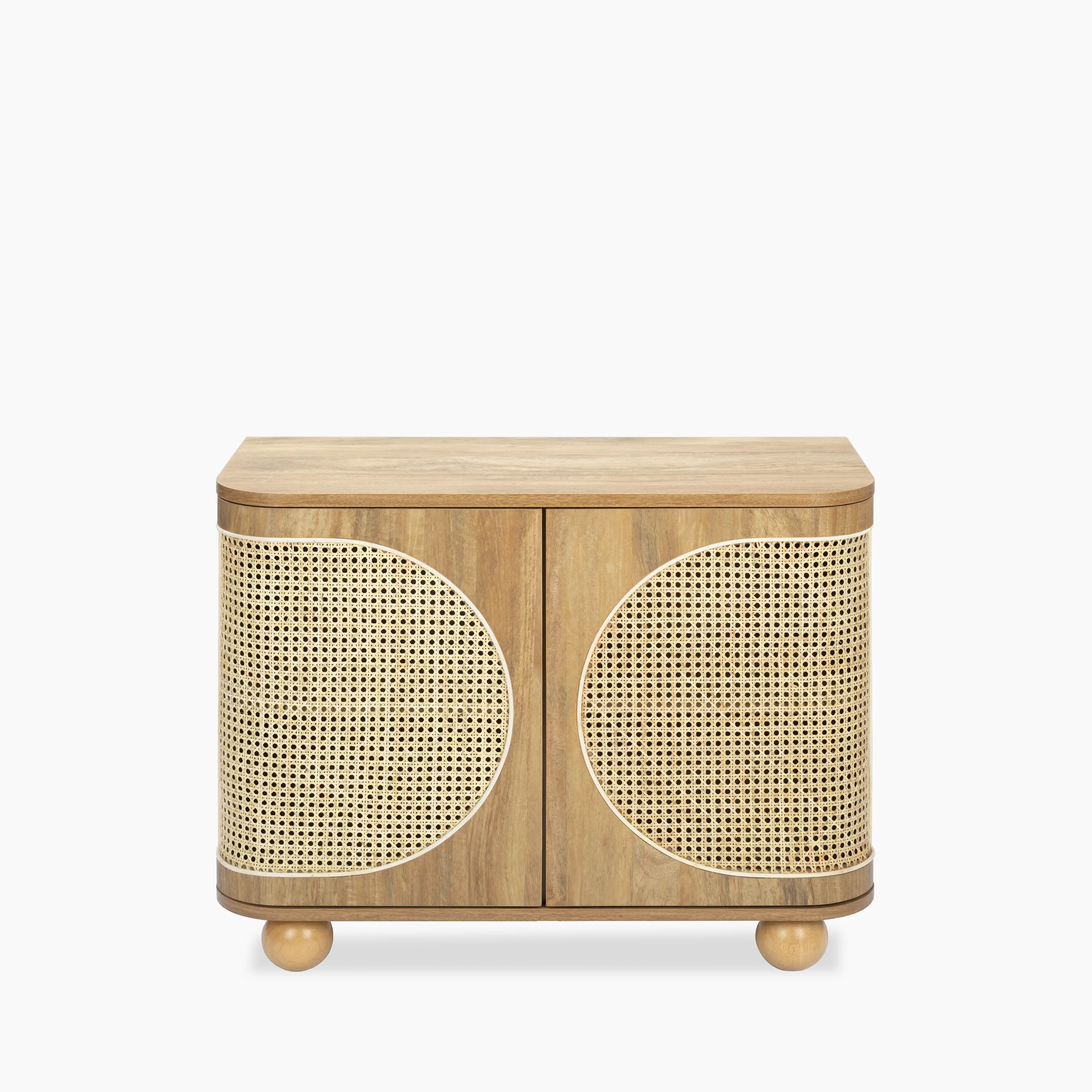 Una Wooden Sideboard | Oak & Cane - Image 4