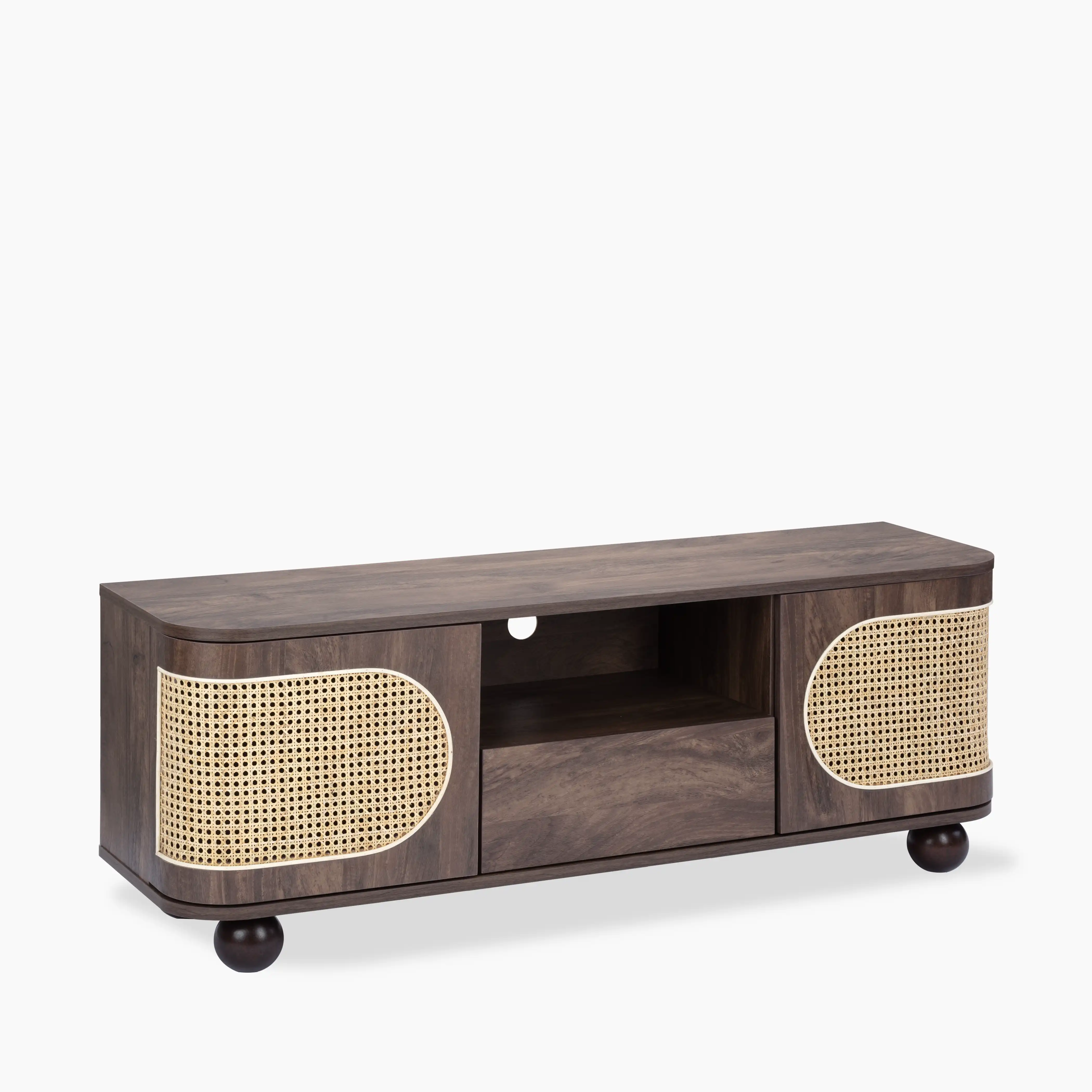 Una Wooden TV Stand | Walnut & Cane - Image 3