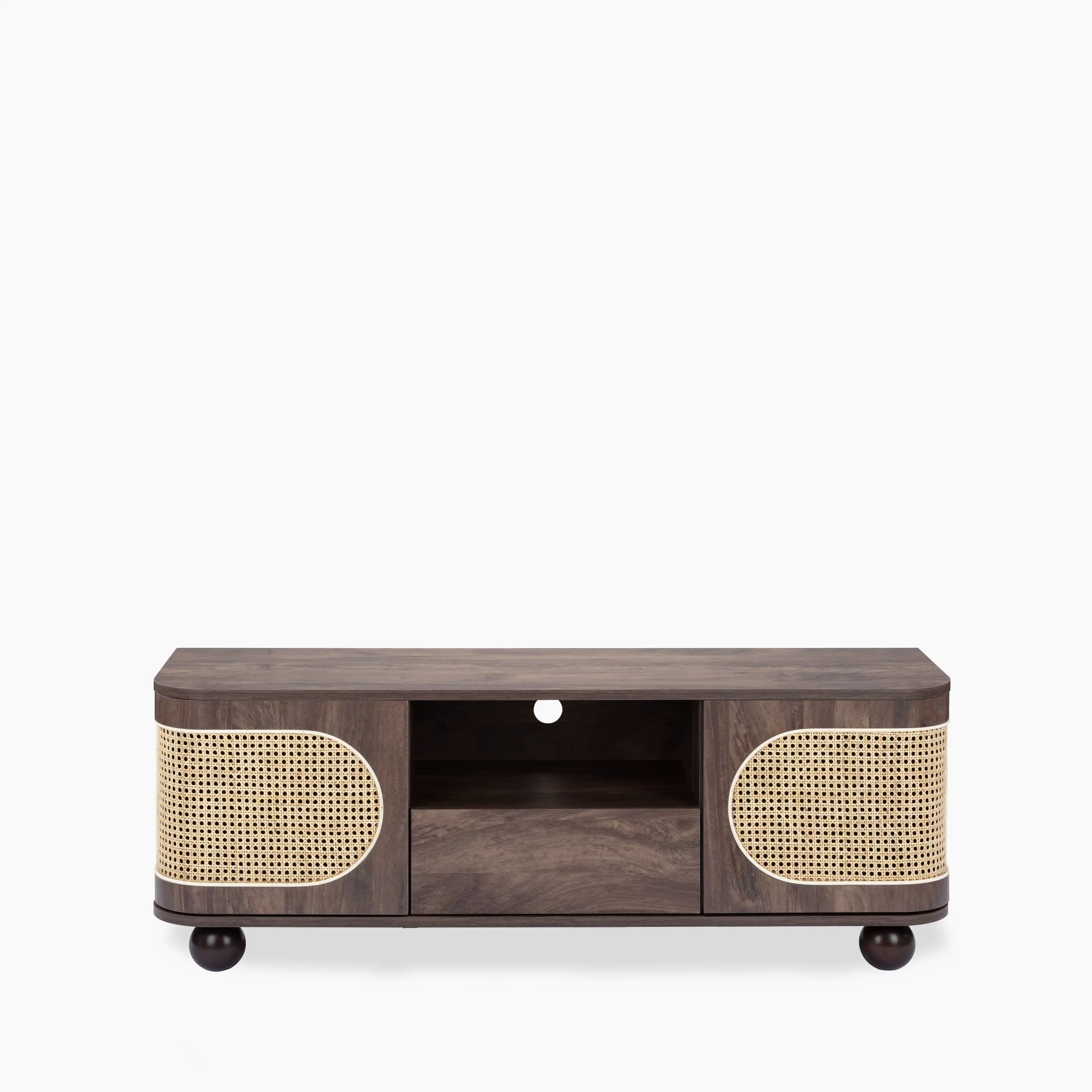 Una Wooden TV Stand | Walnut & Cane - Image 4