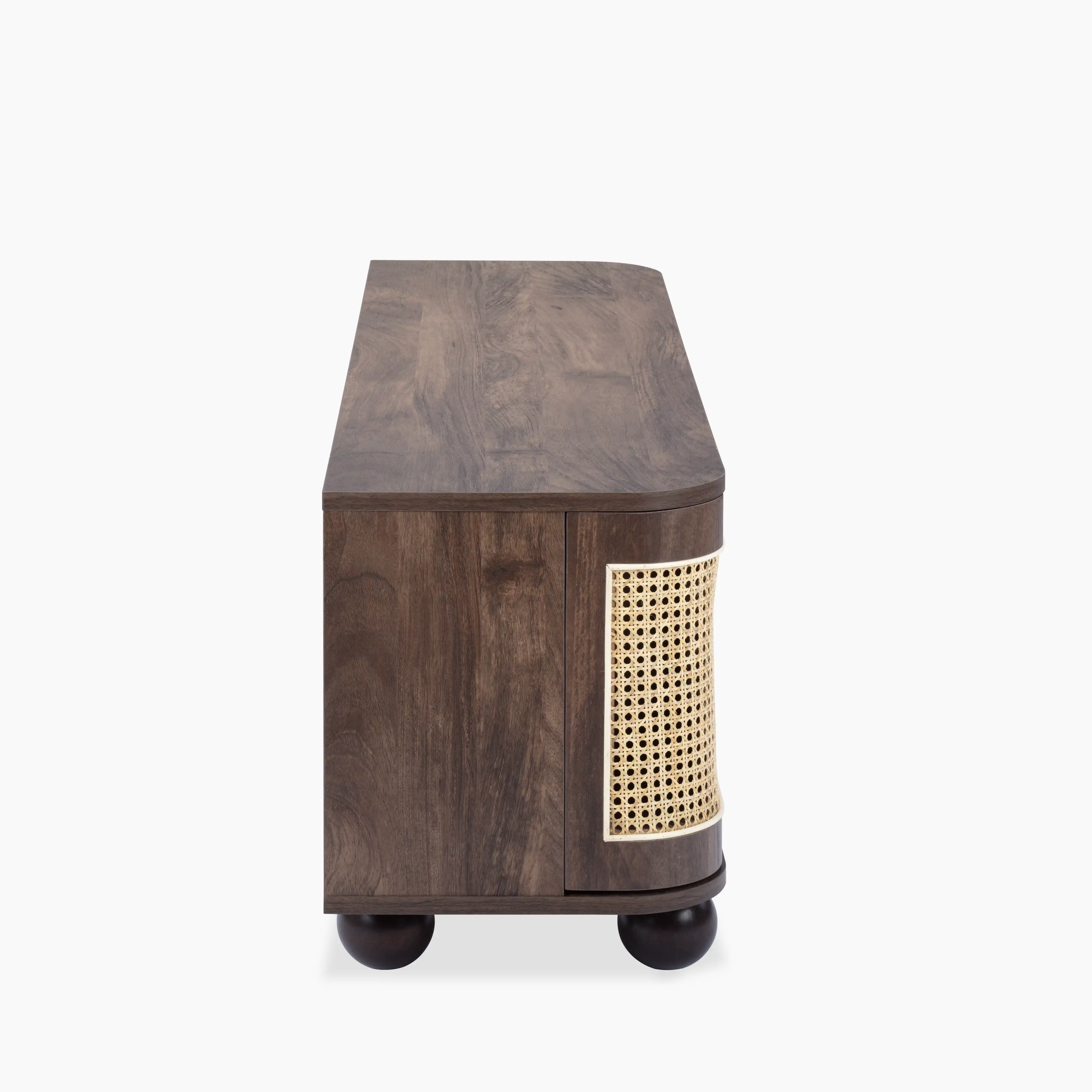 Una Wooden TV Stand | Walnut & Cane - Image 5