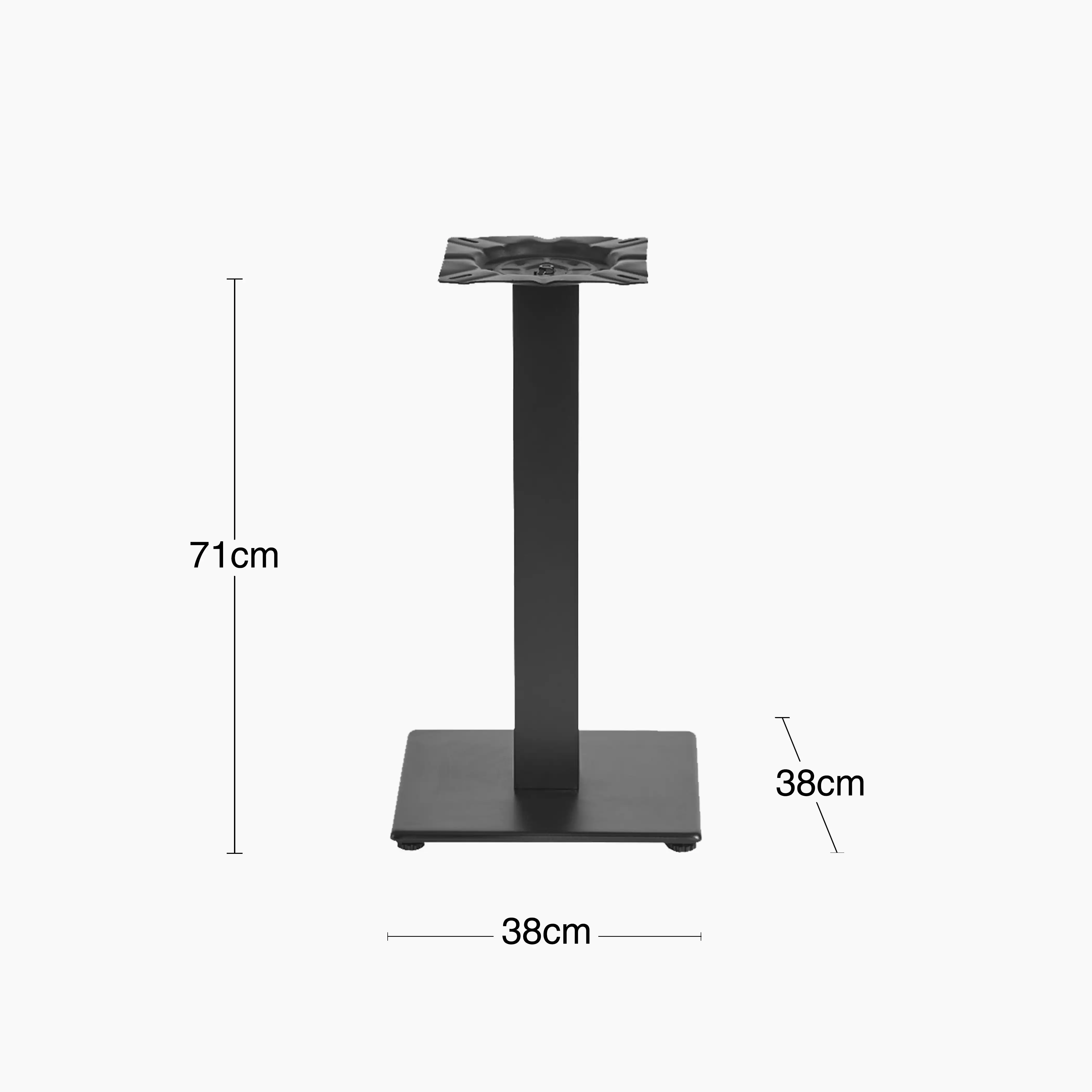 Vale Cafe Table Base | Black - Image 3