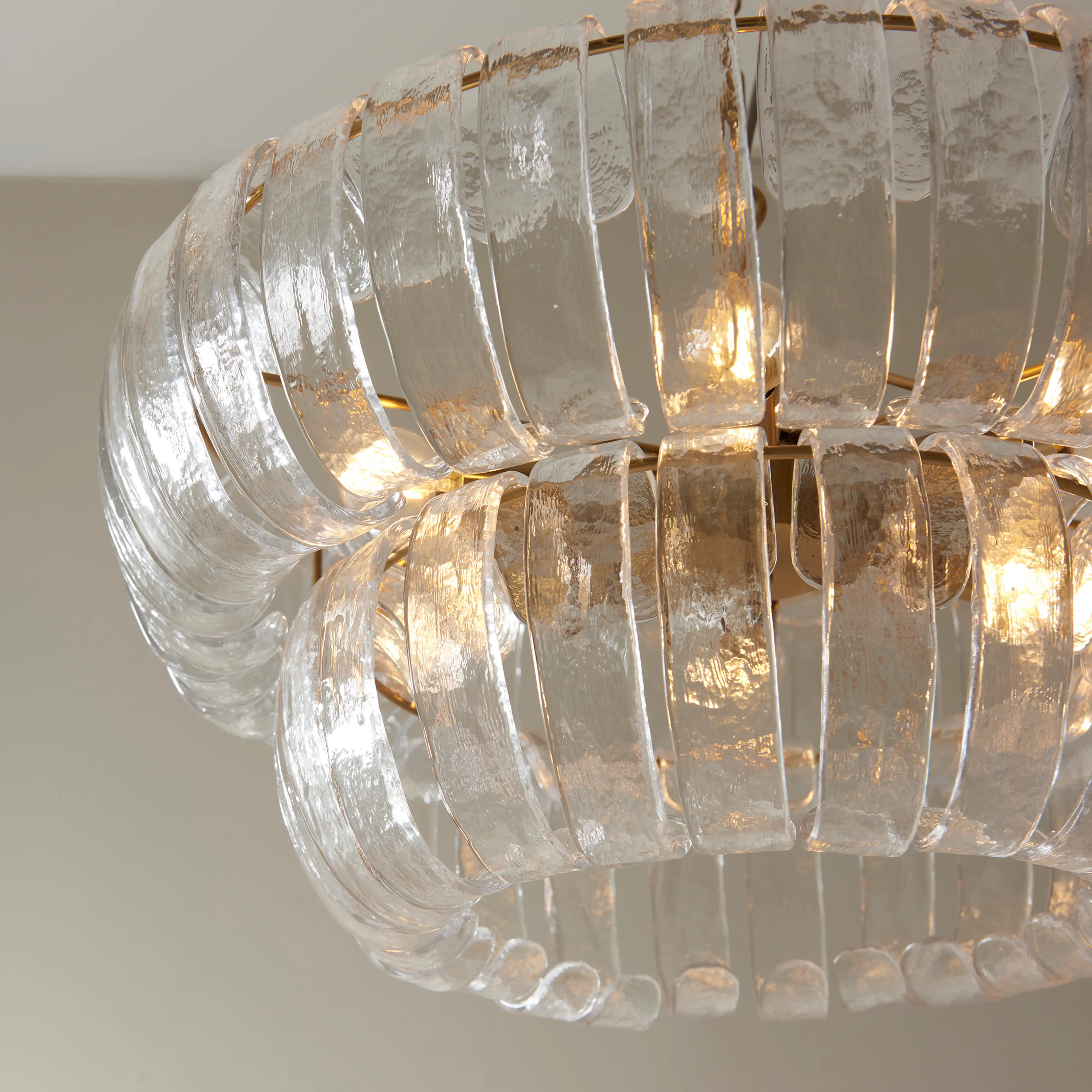 Vera 6 Light Pendant Light | Brass - Image 3