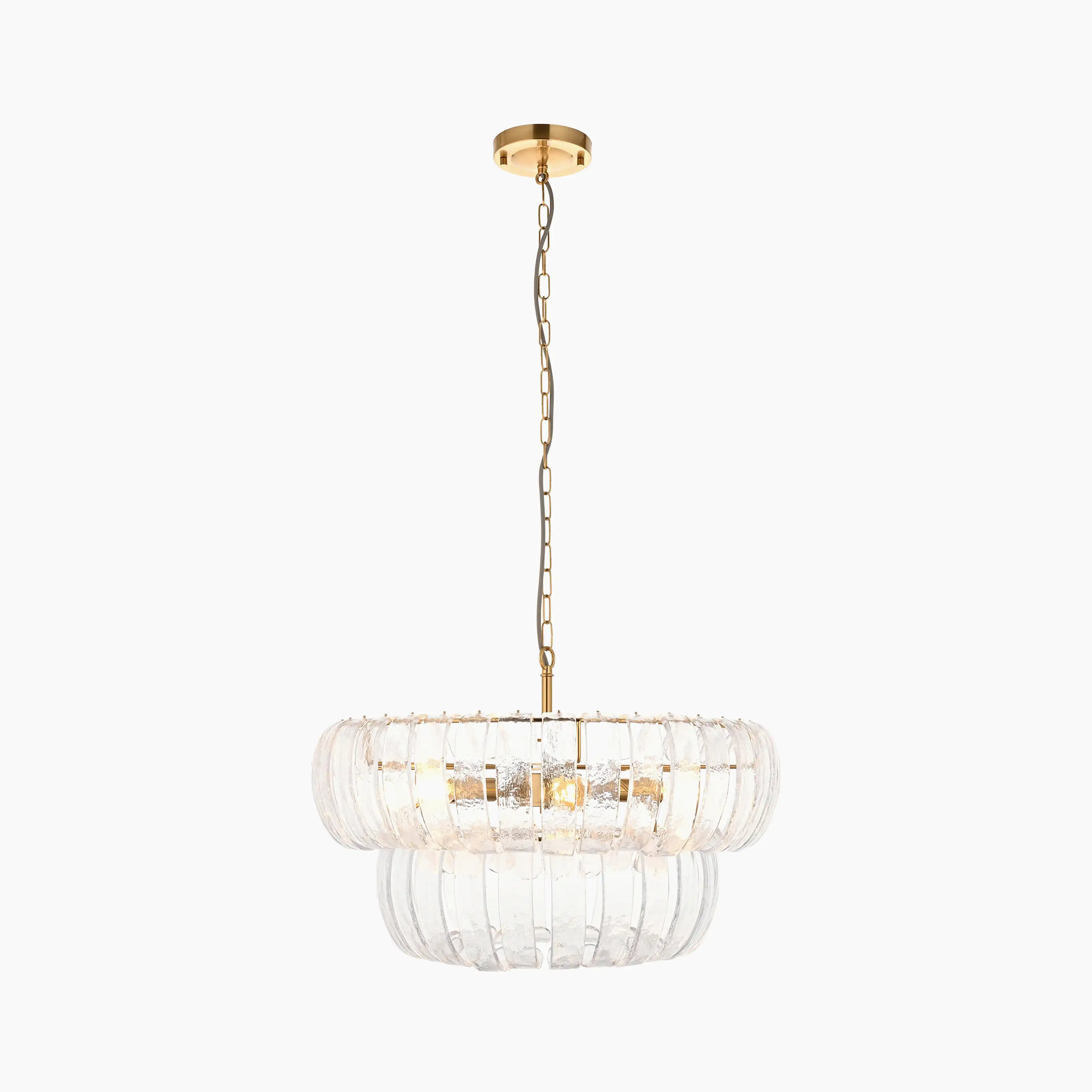 Vera 6 Light Pendant Light | Brass - Image 4