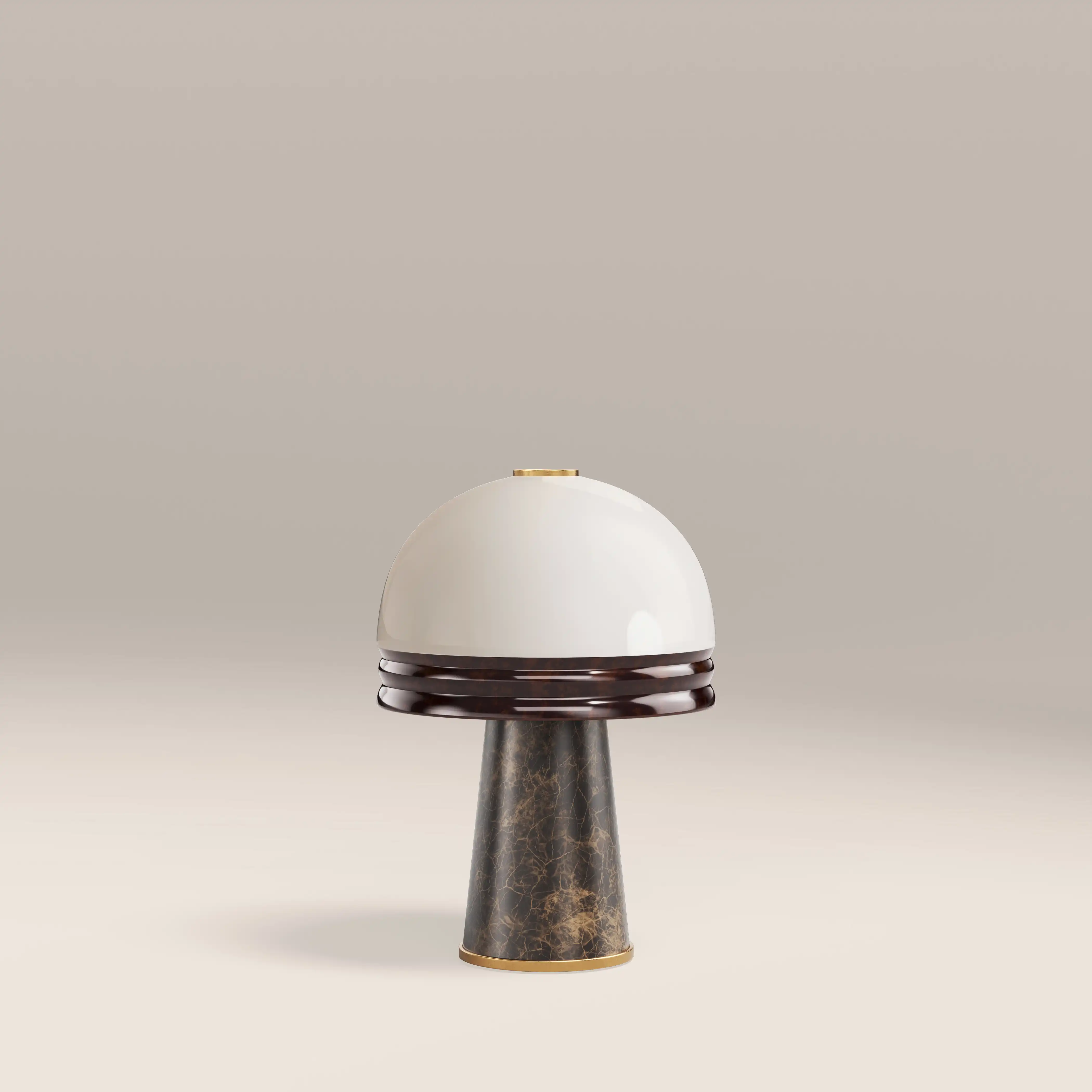 Wanda Table Lamp | Chocolate Brown Marble - Image 2