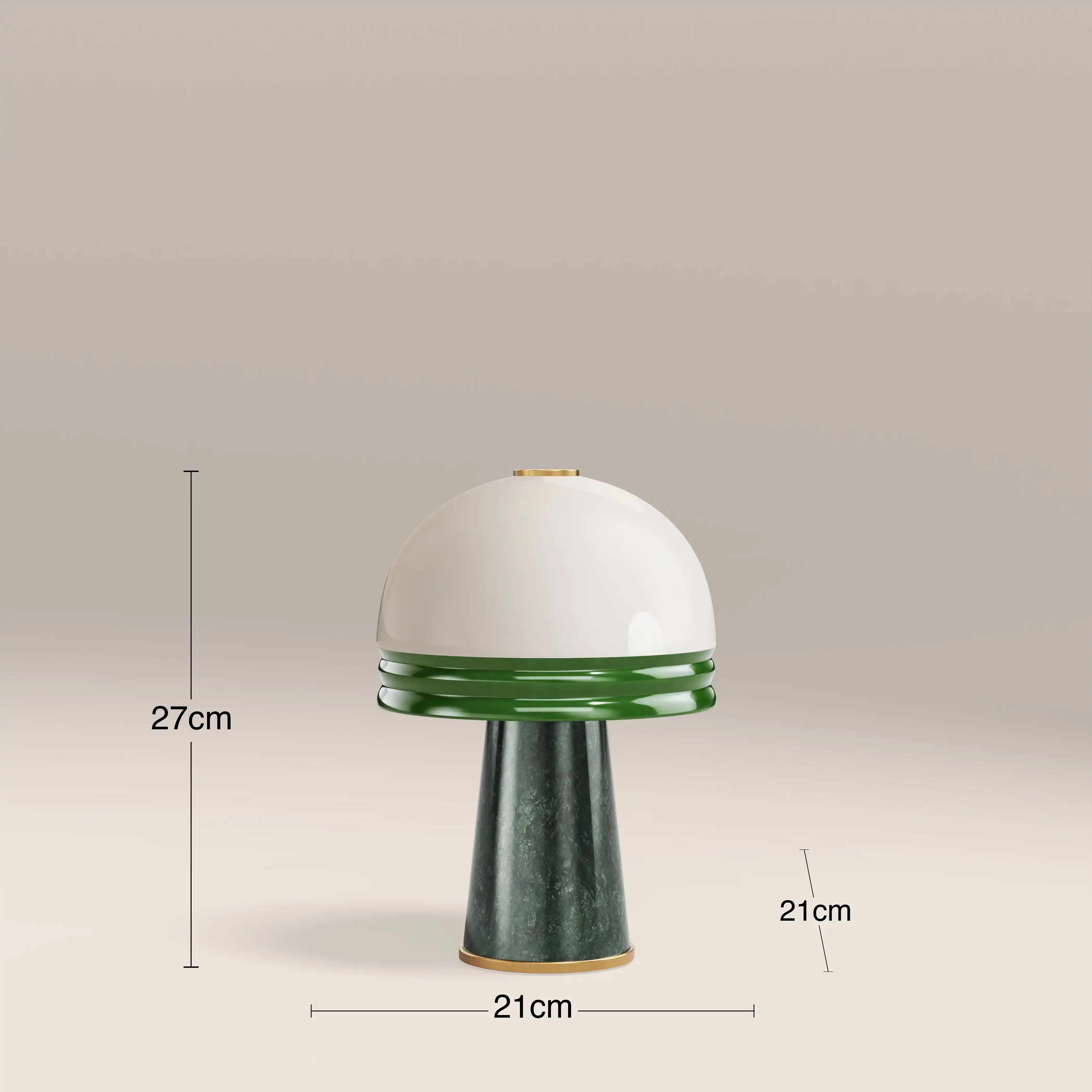 Wanda Table Lamp | Dark Green Marble - Image 4