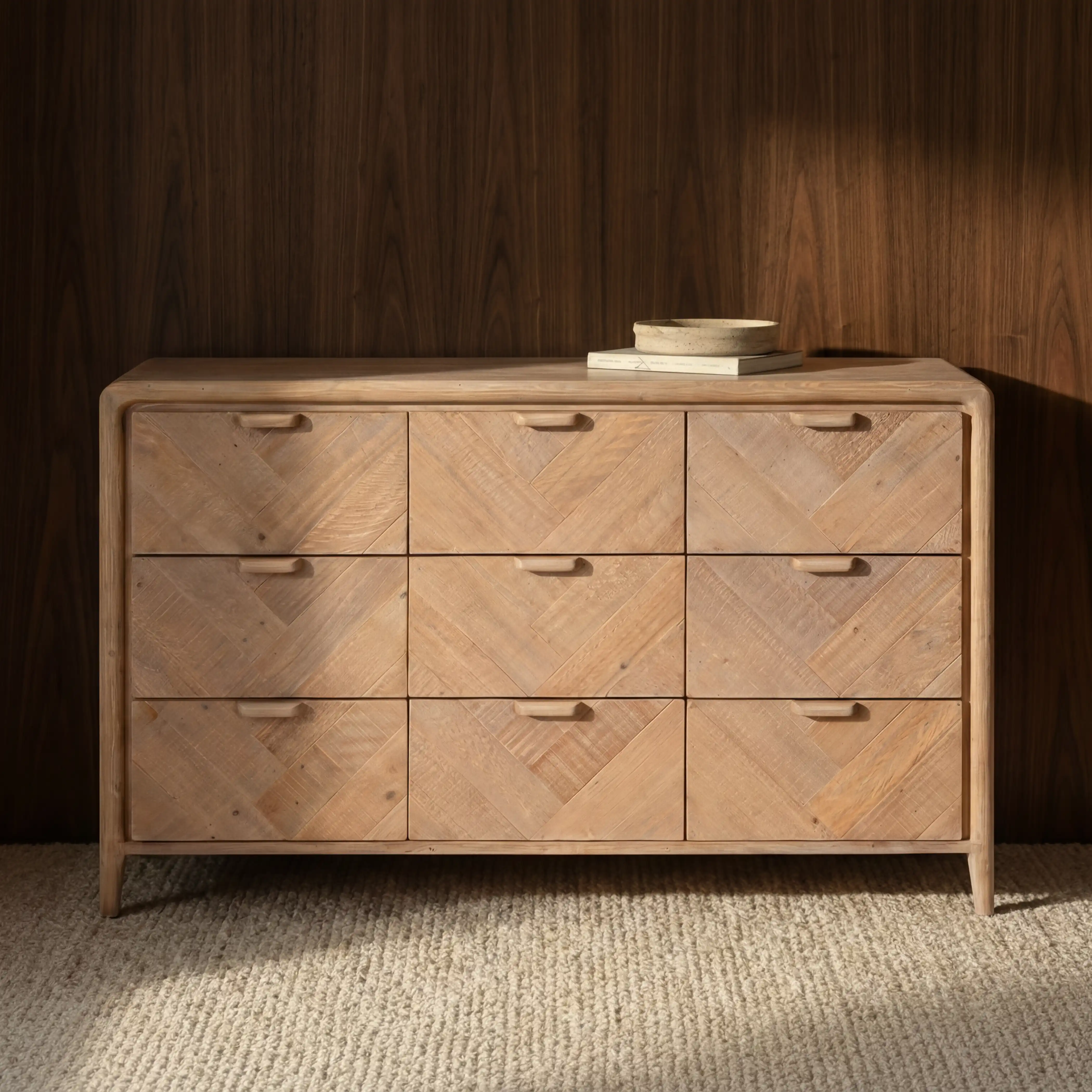 Winslow 9 Drawer Chest of Drawers | Natural - Image 2