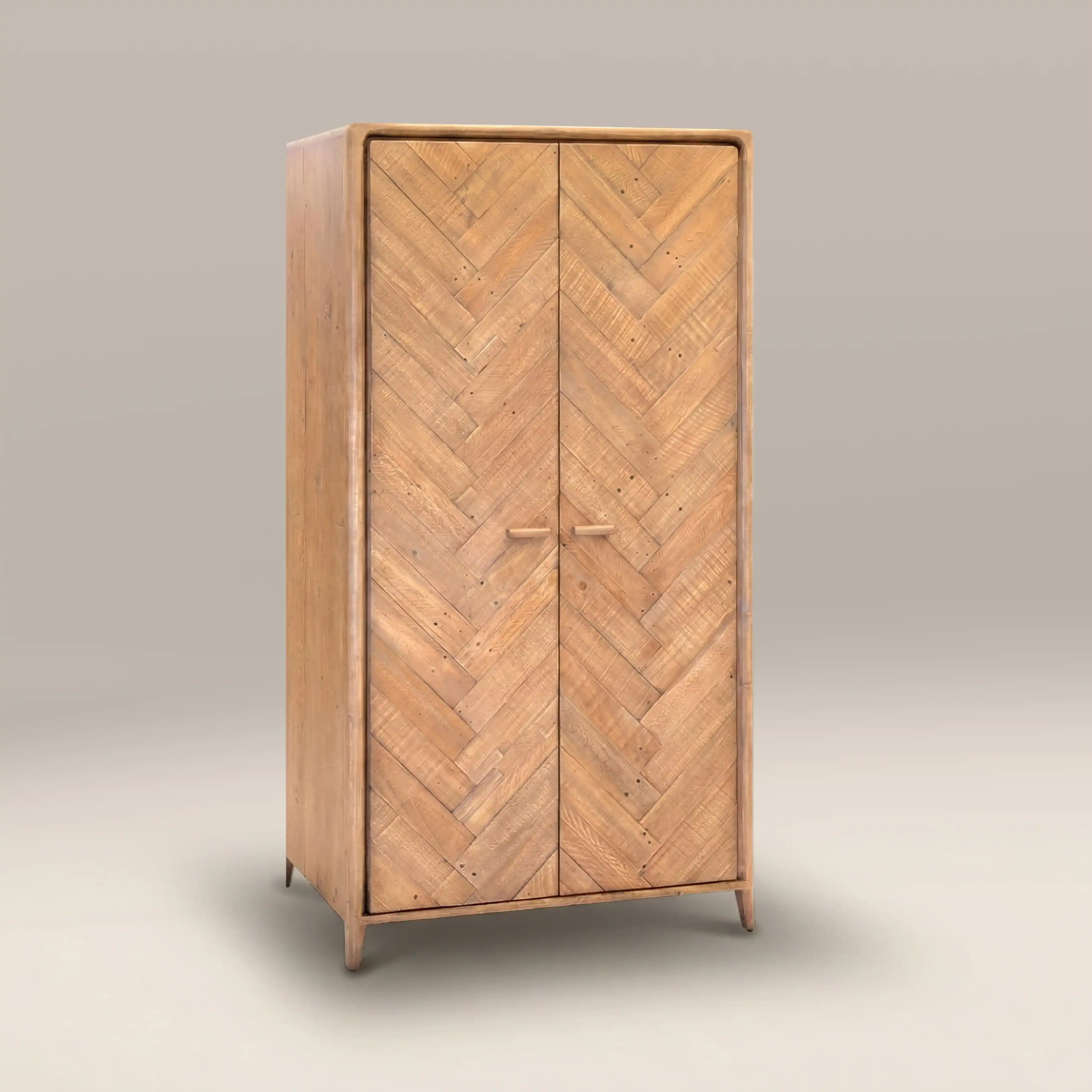 Winslow Wooden Double Wardrobe | Natural - Image 2