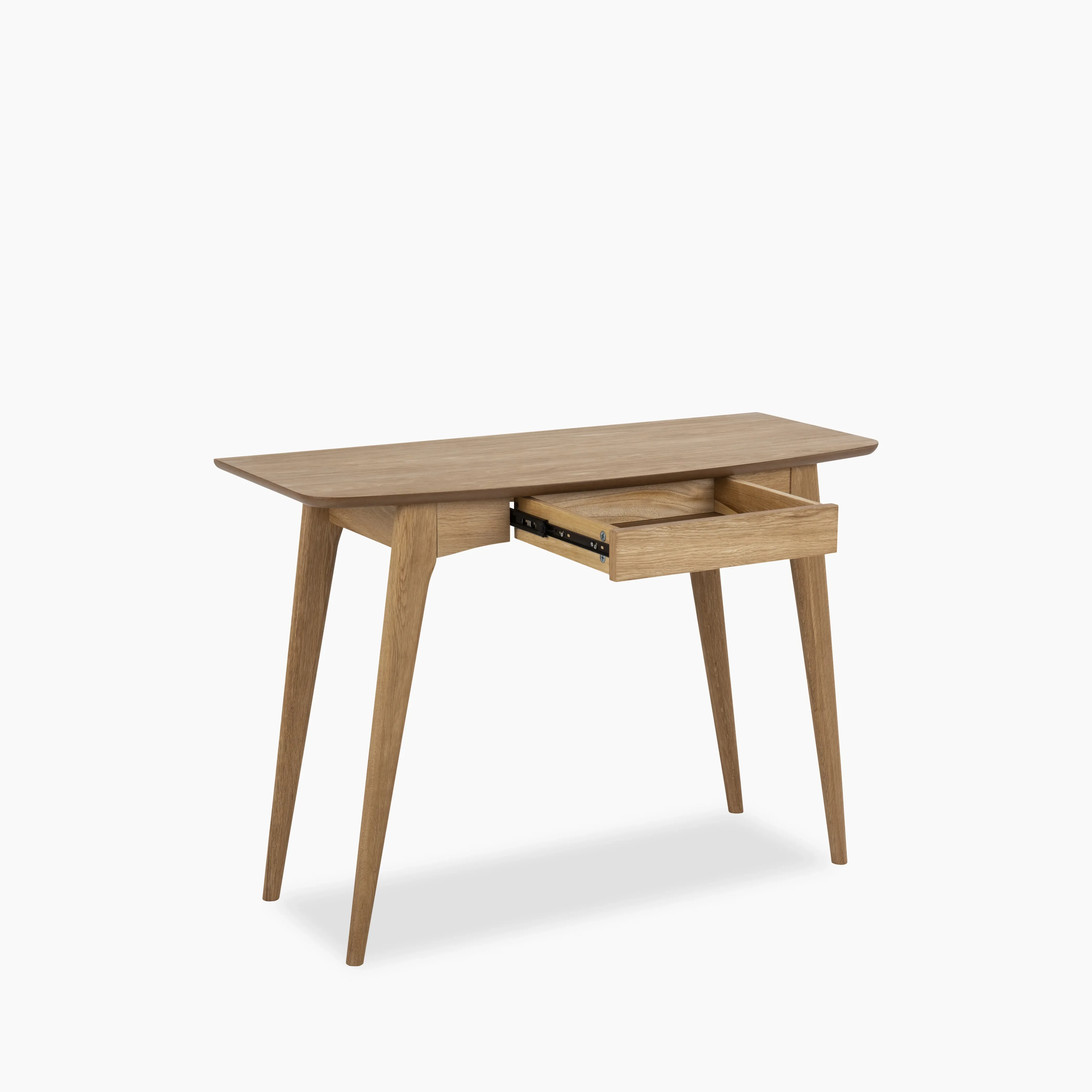 Woodstock Wooden 1 Drawer Desk | Oak - Image 3