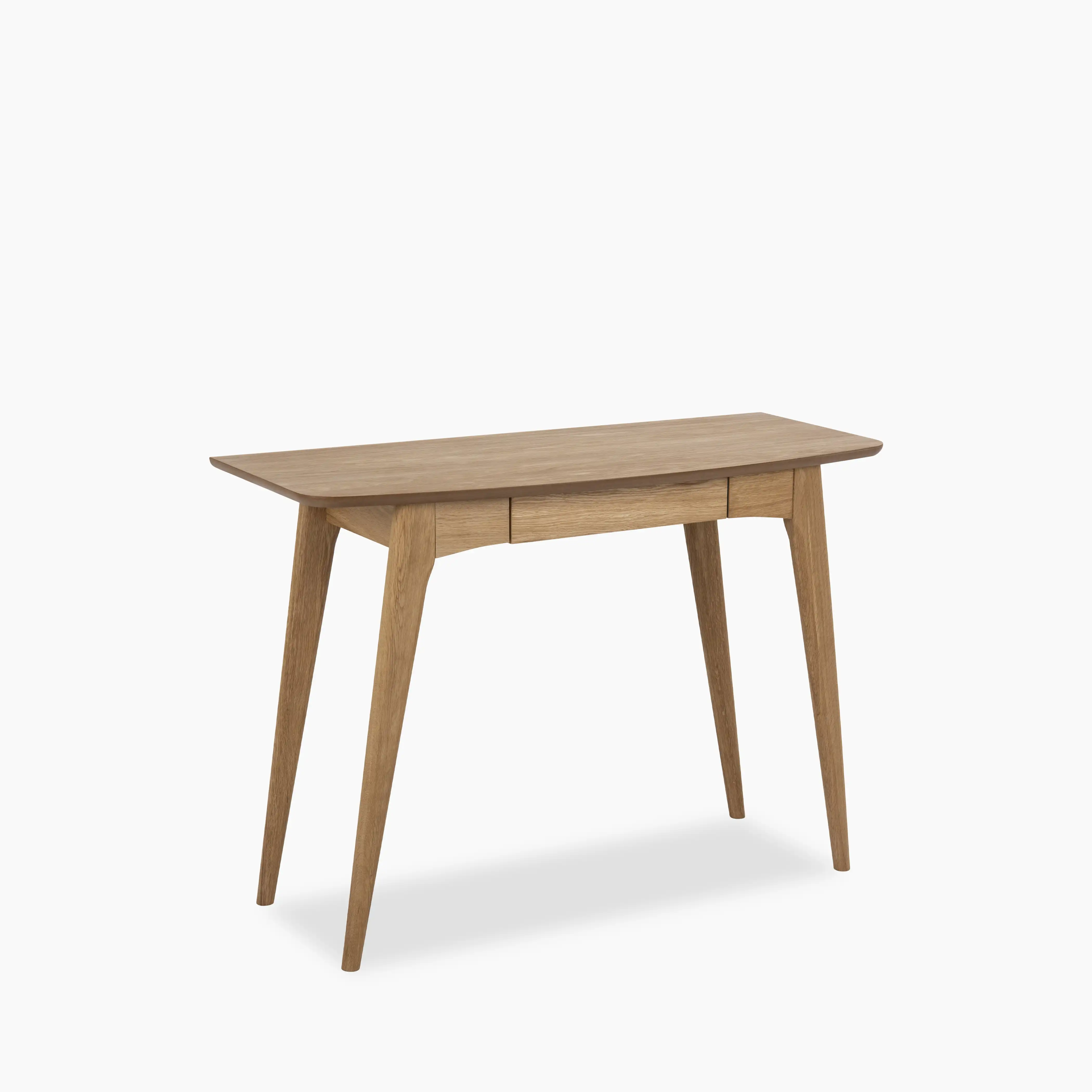Woodstock Wooden 1 Drawer Desk | Oak - Image 4