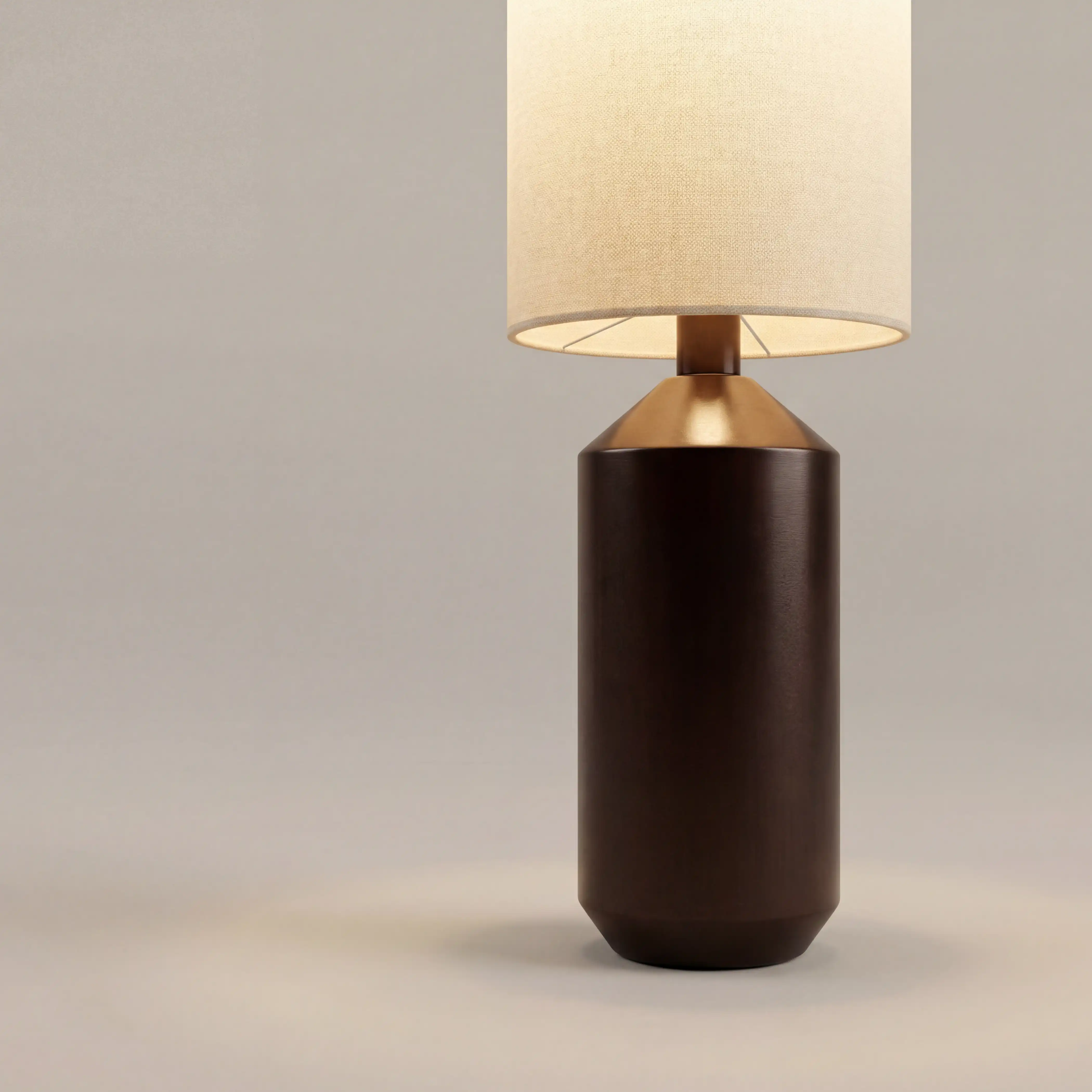 Wynter Floor Lamp | Natural Linen & Walnut - Image 5