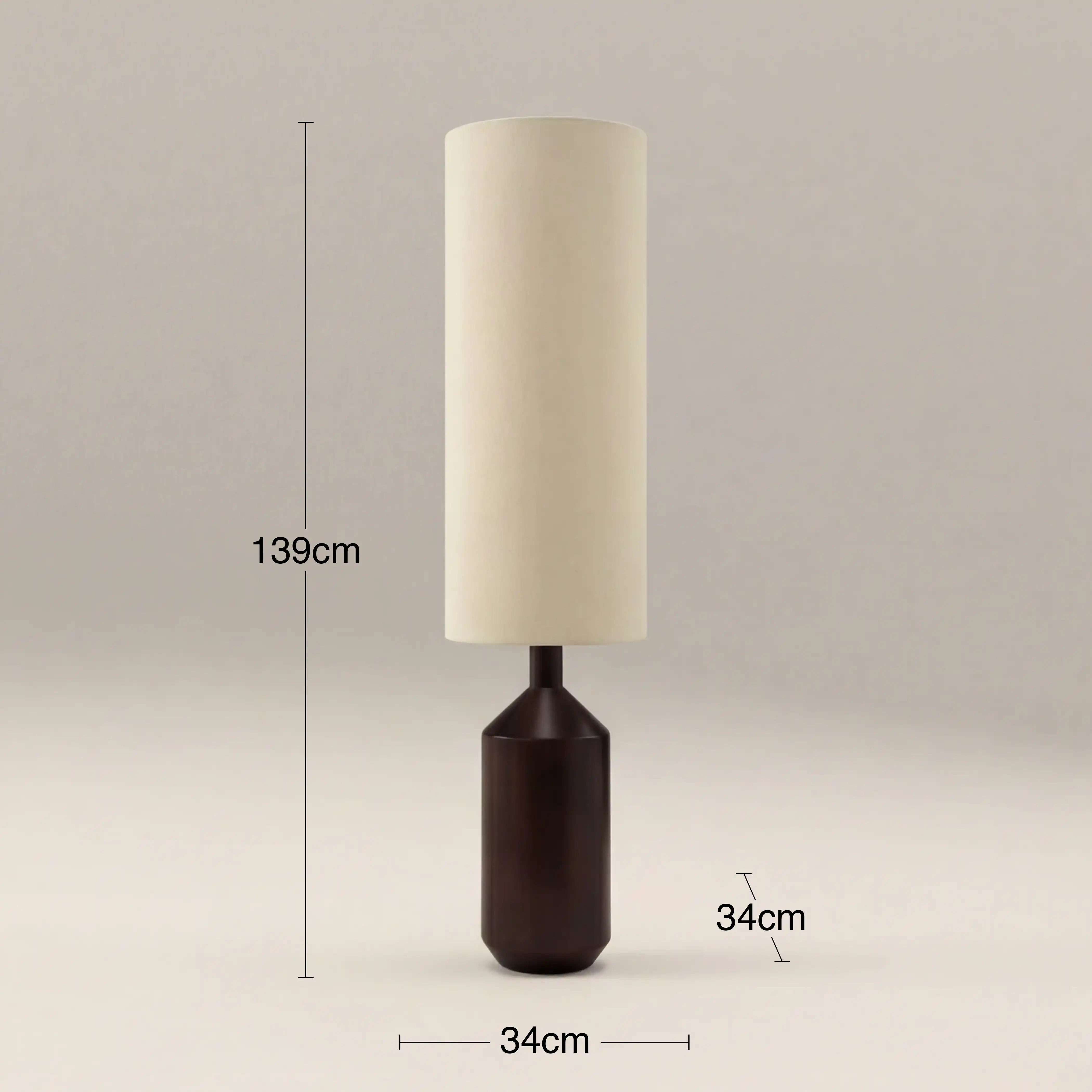 Wynter Floor Lamp | Natural Linen & Walnut - Image 6